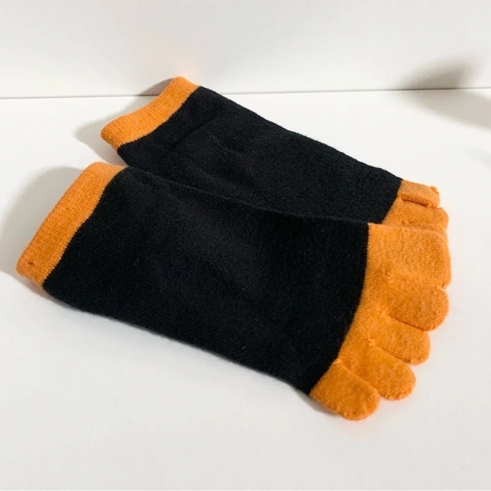 New Vintage Jack o’ lantern toe socks Halloween